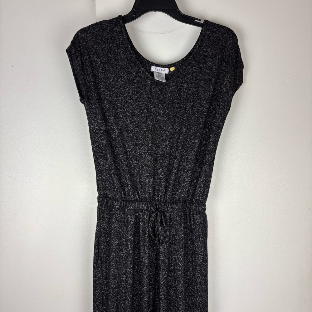 Serra Black Heathered Jumpsuit
